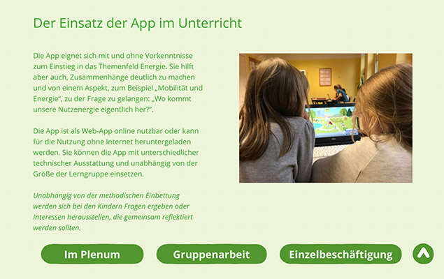 Screenshot aus der Energie Wimmel-App